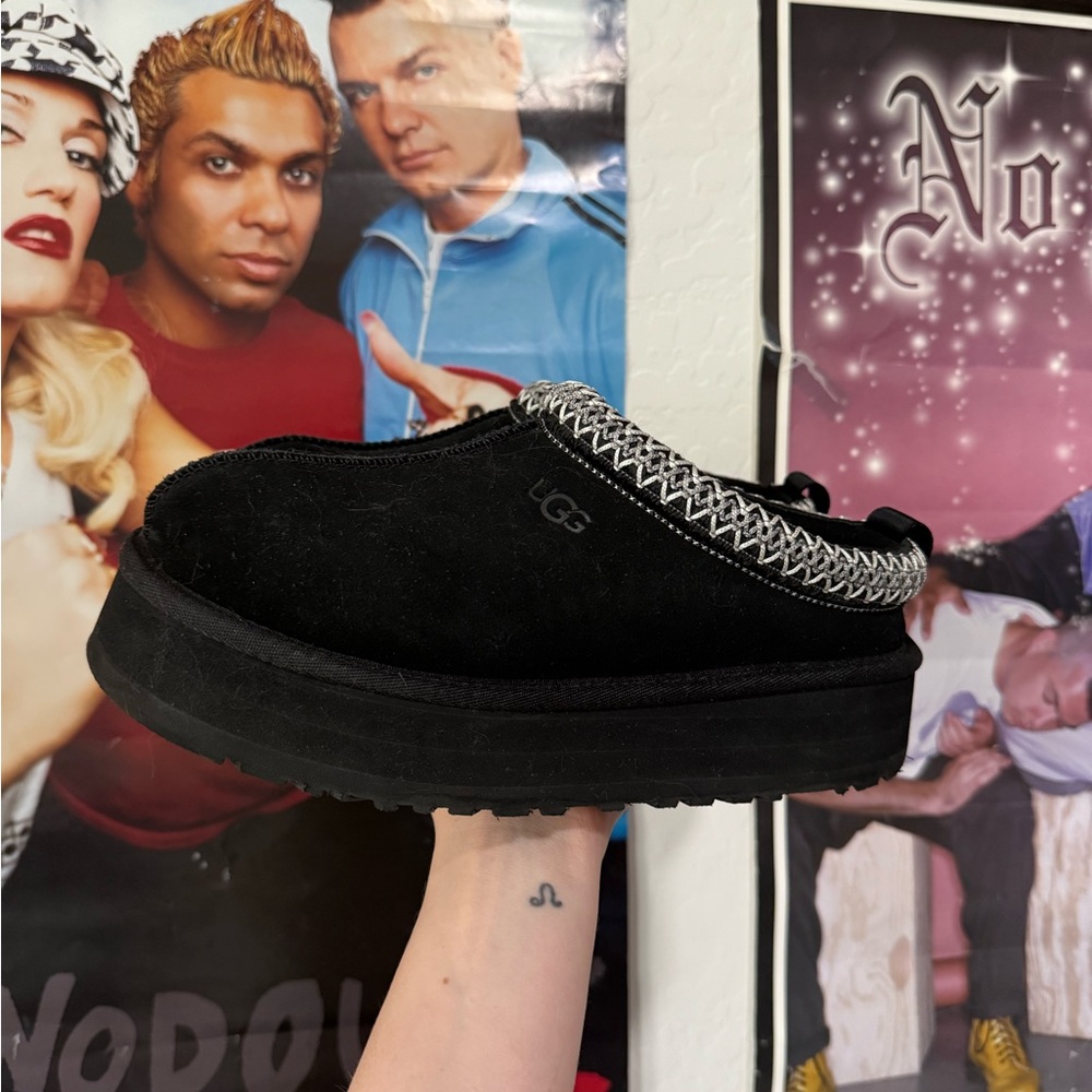 UGG TAZZ Black Slippers Womens 7